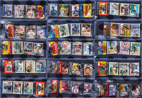 1980s Topps & Assorted Brands Baseball Unopened Rack Pack Collection (15) Featuring Ken Griffey Jr., Bo Jackson, Mark McGwire Rookie Cards & More! (BBCE)